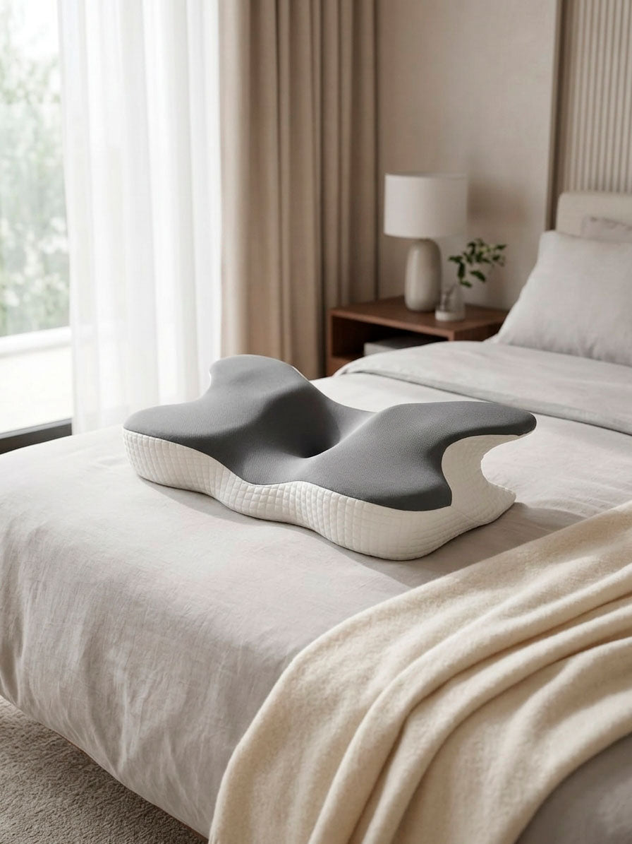 Almohada Cervical Ergonómica Memory Foam para Cuello